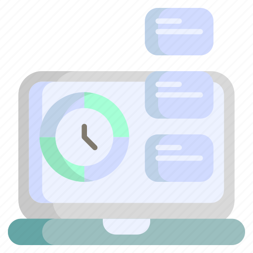 Analytics, clock, schedule, deadline, plan, notebook, time management icon - Download on Iconfinder