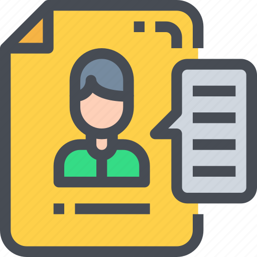 Business, career, cv, document, page, resume icon - Download on Iconfinder