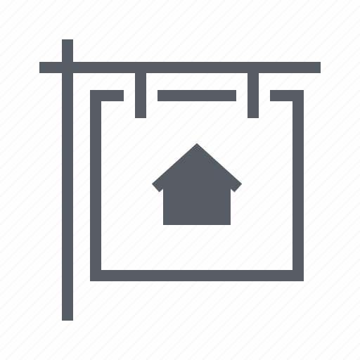 Estate, house, real, sale, sign icon - Download on Iconfinder