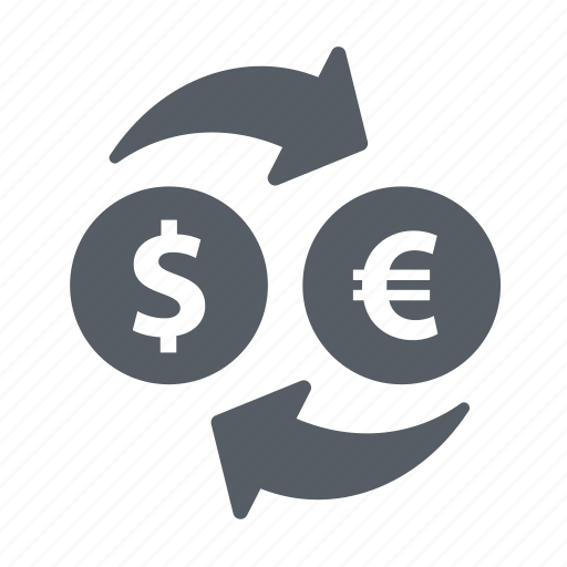 Conversion, currency, dollar, euro, exchange, money icon - Download on Iconfinder