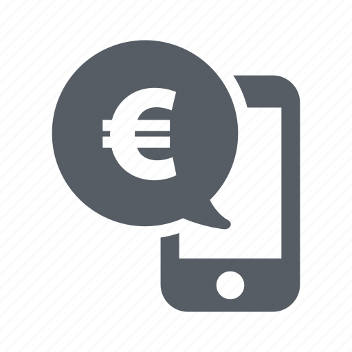 Euro, finance, mobile, money, payment, phone icon - Download on Iconfinder