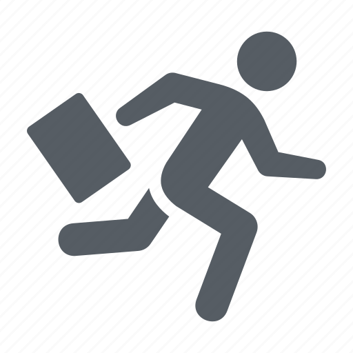 Businessman, career, fast, running, speed icon - Download on Iconfinder