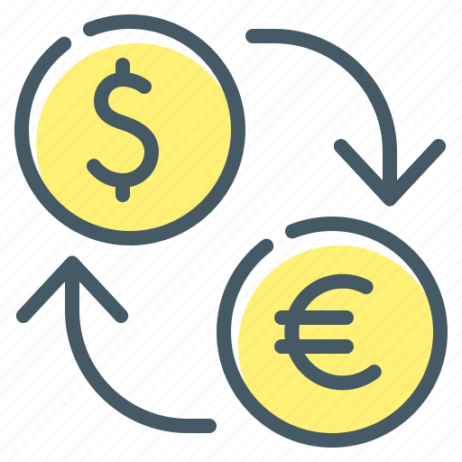 Dollar, euro, exchange, finance, money, money exchange icon - Download on Iconfinder