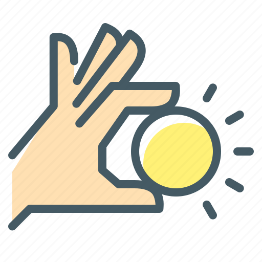 Coin, hand, money icon - Download on Iconfinder