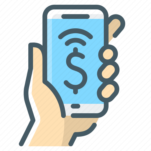 Mobile, money, non-cash, payment, phone icon - Download on Iconfinder