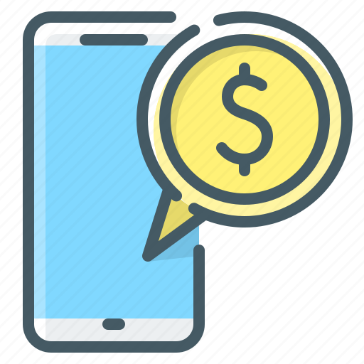 Mobile, money, non-cash, payment, phone icon - Download on Iconfinder