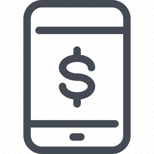 Dollar, finance, mobile, nfc, pay, phone, smartphone icon - Download on Iconfinder