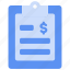bukeicon, document, financial, note 