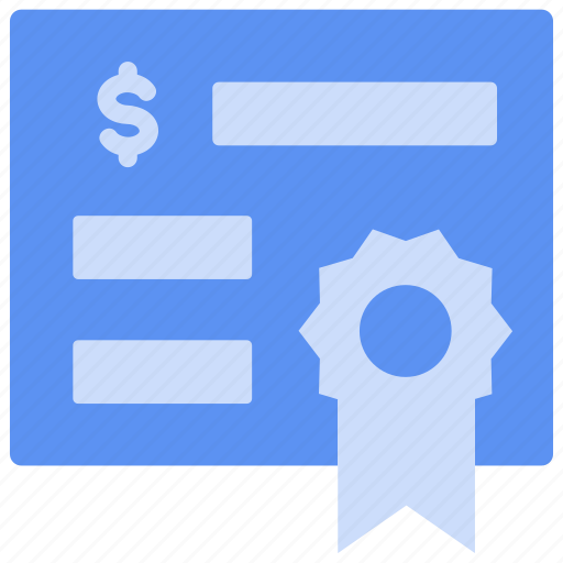 Bukeicon, business, certificate, finance, investment, letter icon - Download on Iconfinder