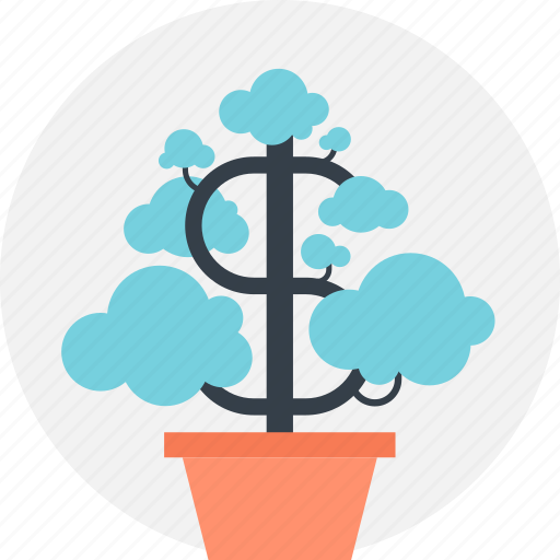 Dollar, expand, flower, growth, investment, nature, plant icon - Download on Iconfinder