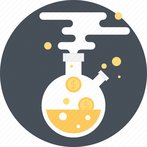Chemistry, finance, laboratory, money, research, science, tube icon - Download on Iconfinder