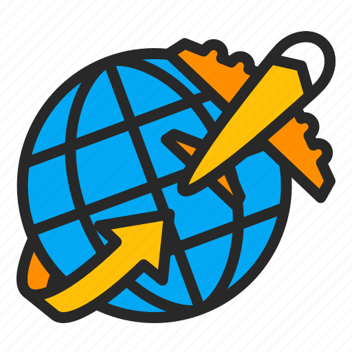 Airplane, business, flying, international, travel icon - Download on Iconfinder