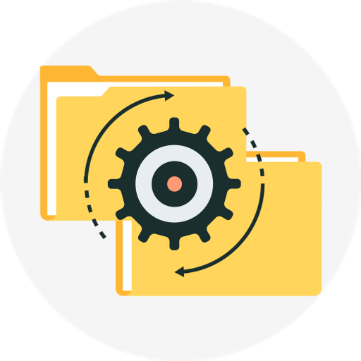 Cog, file, gear, synchronization, work icon - Download on Iconfinder