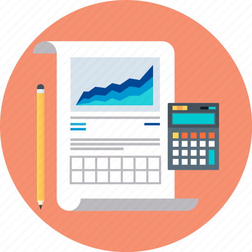 Accounting, calculate, calculator, chart, growth, reports, statistics icon - Download on Iconfinder