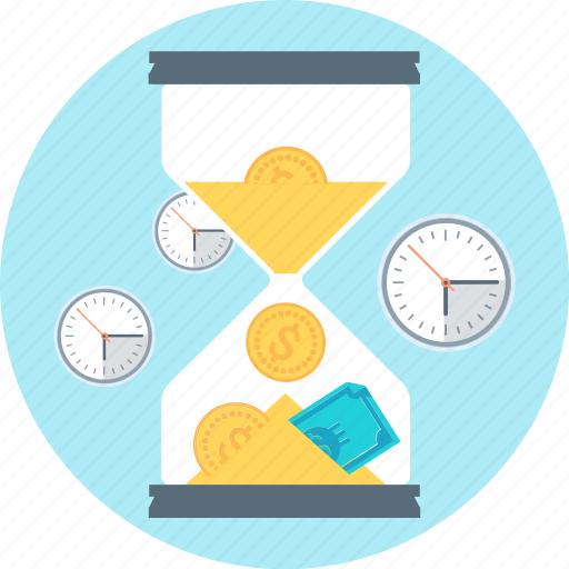 Dead line, glass watch, money, old, sand, time, time is money icon - Download on Iconfinder
