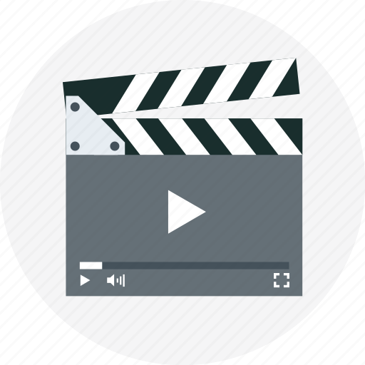 Board, clapper, play, video, watch icon - Download on Iconfinder