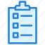 checklist, documents, file, list 