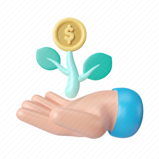 Business, finance, investment, money, growth, leaf, coin icon - Download on Iconfinder