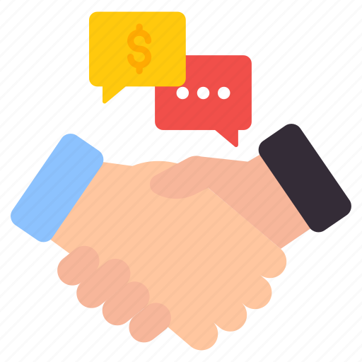 Greeting, collaboration, communication, conversation, handshake icon - Download on Iconfinder