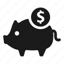 bank, piggy, savings
