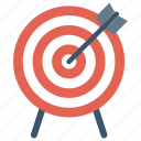 aim, bullseye, center, goal, purpose, success, target icon 