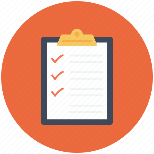 Checklist, checkmark, clipboard, list, questionnaire, survey, tracklist icon icon - Download on Iconfinder