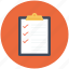 checklist, checkmark, clipboard, list, questionnaire, survey, tracklist icon 