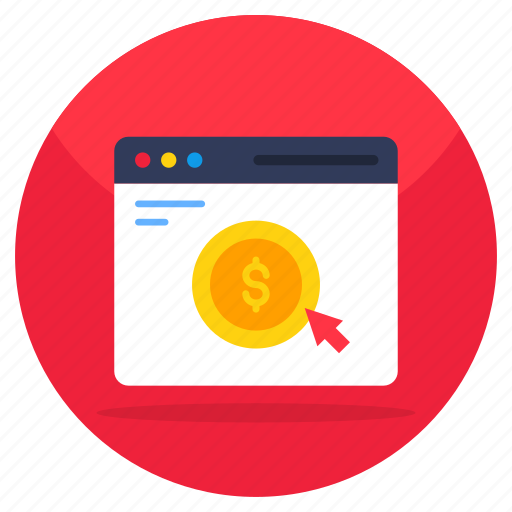 Ppc, cpc, pay per click, cost per click, website payment icon - Download on Iconfinder