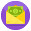 money envelope, cash envelope, monetize, dollar envelope, banknote envelope 