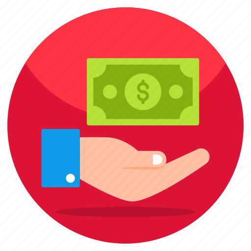 Giving money, donation, charity, giving cash, giving economy icon - Download on Iconfinder