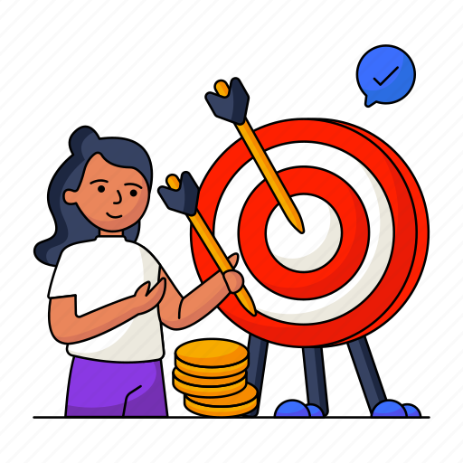 Business target, leadership, solution, team, strategy illustration - Download on Iconfinder