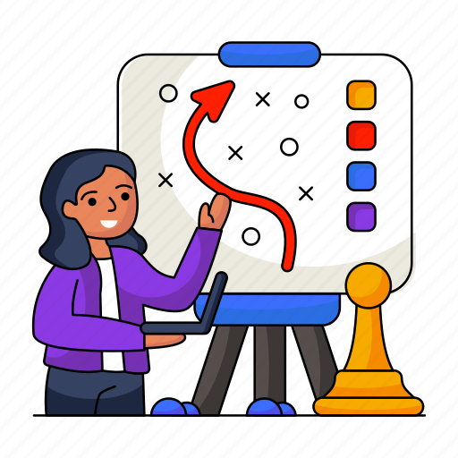 Business strategy, chess piece, business groth, management, strategy illustration - Download on Iconfinder