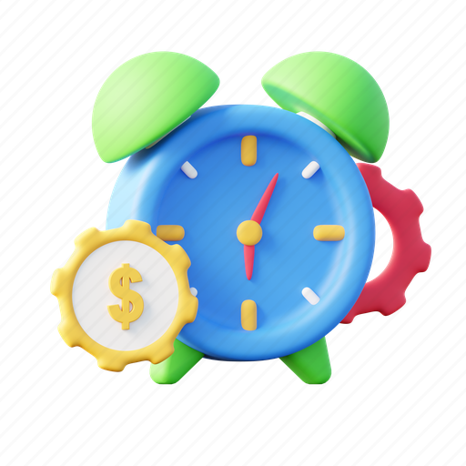 Clock, schedule, deadline, management, time, business, finance 3D illustration - Download on Iconfinder