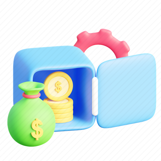 Money, saving, investment, currency, business, finance 3D illustration - Download on Iconfinder