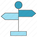 direction, road sign, signage