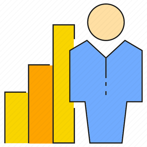 Bar chart, chart, graph, people, profit icon - Download on Iconfinder