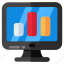 online data analytics, online infographic, online statistics, business data, bar chart 