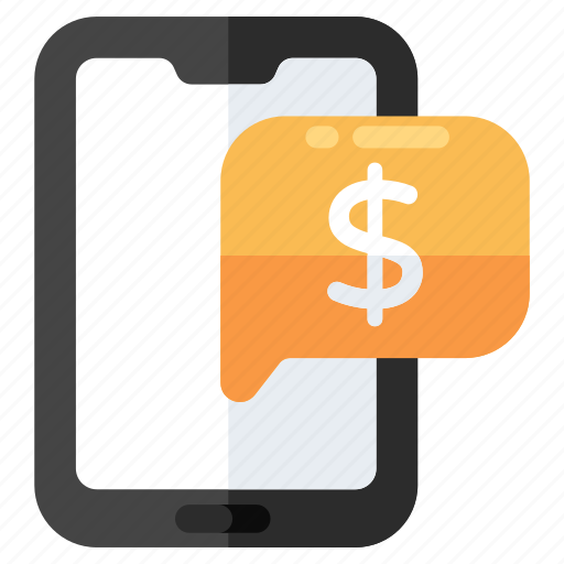 Mobile financial chat, mobile message, communication, conversation, discussion icon - Download on Iconfinder