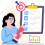 list, goal, clipboard, target, business, checklist 