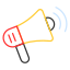 marketing, megaphone, loudspeaker, speaker, amplifier, advertisement, multimedia 