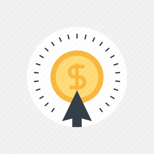 Advertising, arrow, business, buy, click, coin, commerce icon - Download on Iconfinder