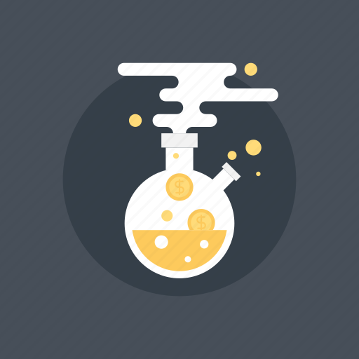 Alchemy, bottle, business, cash, chemistry, coin, currency icon - Download on Iconfinder