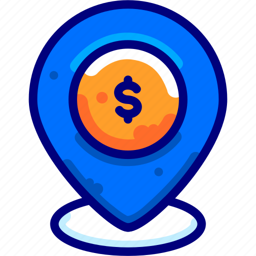Atm, bukeicon, cash, dollar, location, map, marker icon - Download on Iconfinder