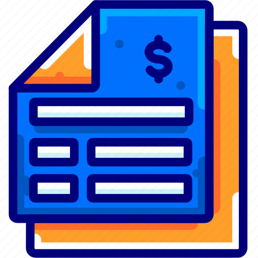 Bill, bukeicon, financial, invoice, receipt, report, tax icon - Download on Iconfinder
