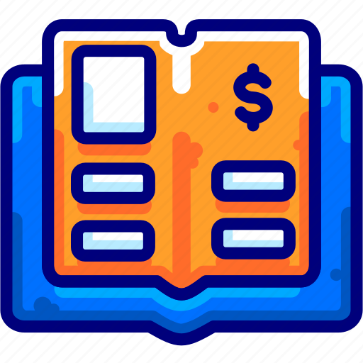 Bookfinancial, books, bukeicon, general, ledger, paper icon - Download on Iconfinder