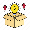 box, business, equity, financing, idea, innovation, research, creative