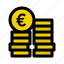 coin, euro, currency, finance, economy, business, salary 