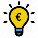 finance, idea, business, bulb