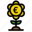 money, plant, growth, investment, finance, business, euro 