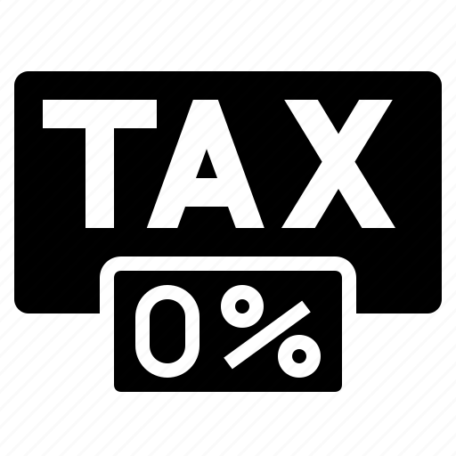 Lower tax, no tax, tax exempt, tax free, zero tax icon - Download on Iconfinder